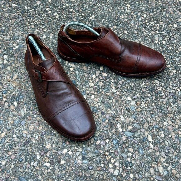 Timberland Boot Company Wodehouse Monk Strap Brown Leather Loafer Size 9 - Picture 9 of 11